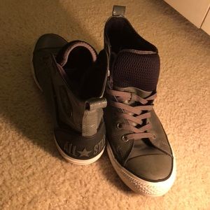 Grey Leather Converse All Stars⭐️